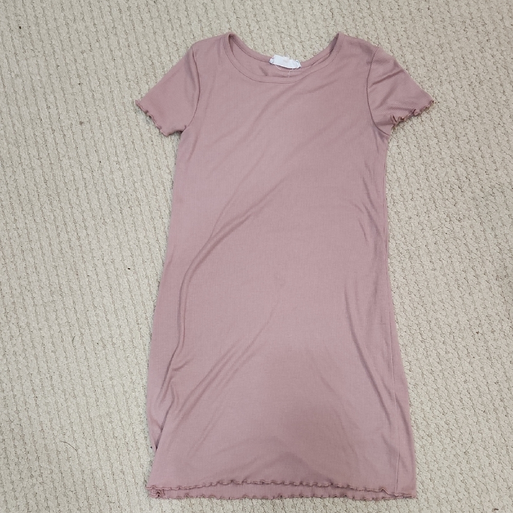 Pink Rose Mauve Knit Dress